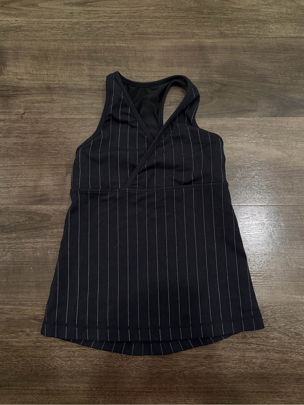 lululemon athletica Black Pinstripe Racerback Tank